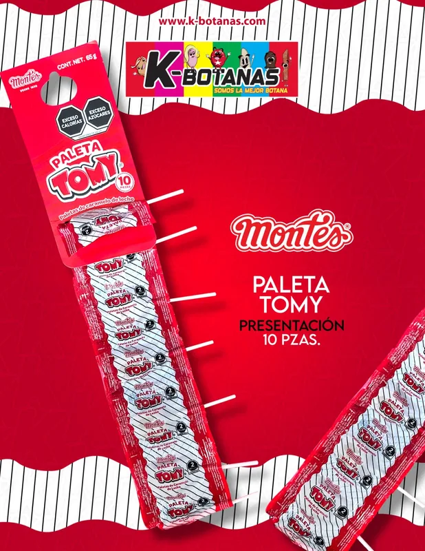 PALETAS TOMY 10 PZAS