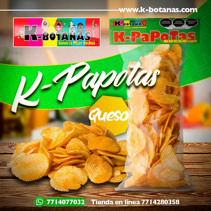 Papas Onduladas Queso 90 Gr.