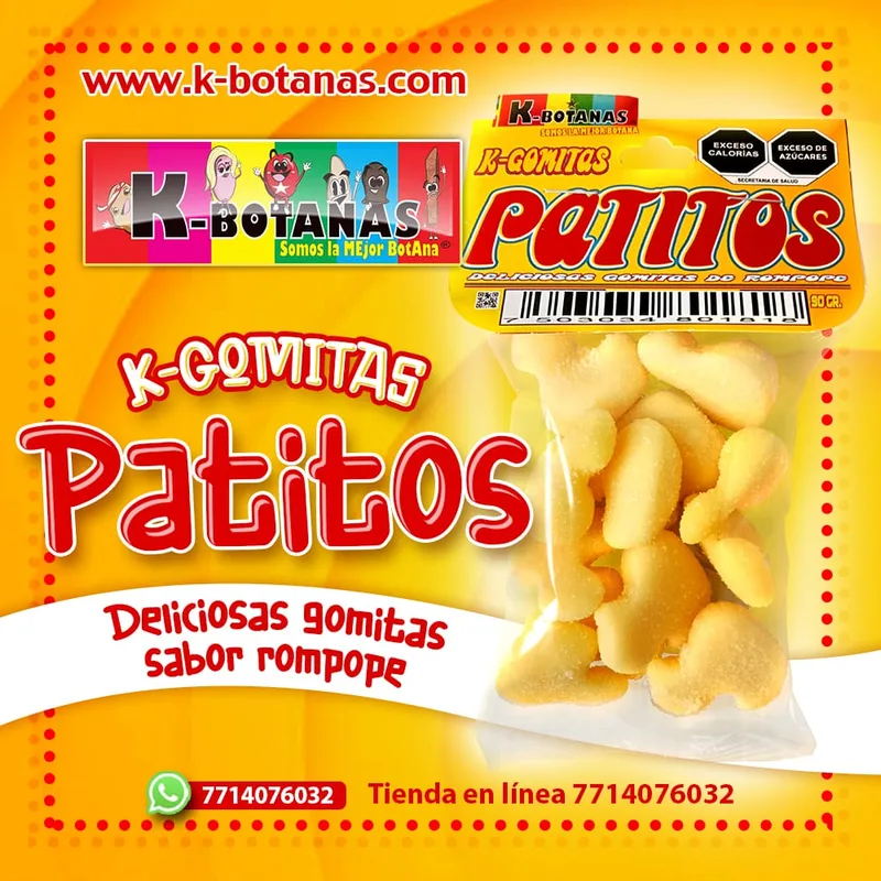 Patitos de Rompope 90 Gr.