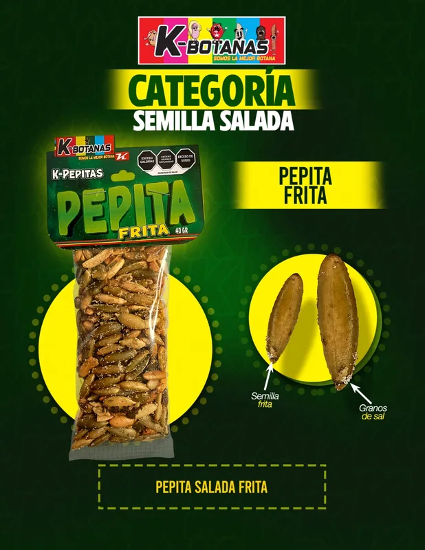 Semilla de Girasol Frita con Sal 40g – Snack Crujiente