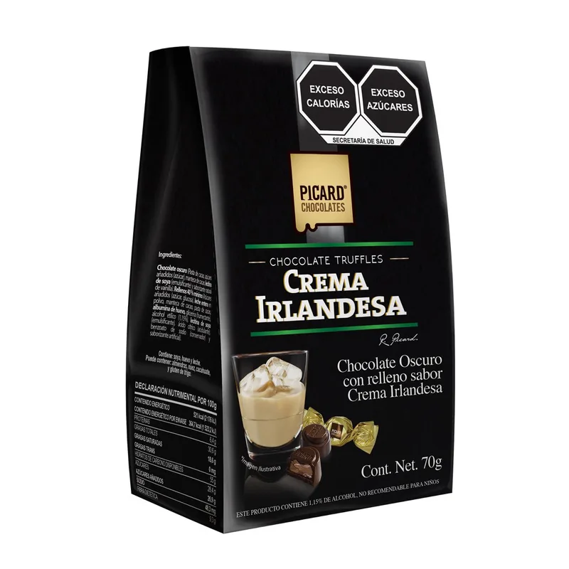 Pirámide Chocolate Crema Irlandesa Picard 70 Gr.