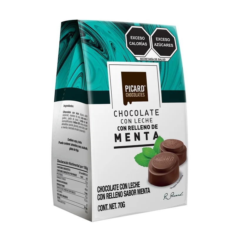 Pirámide Fondant Menta Picard 70 Gr.