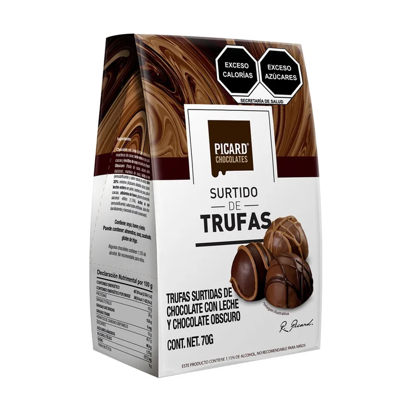 Pirámide Trufas Surtidas Picard 70 Gr.