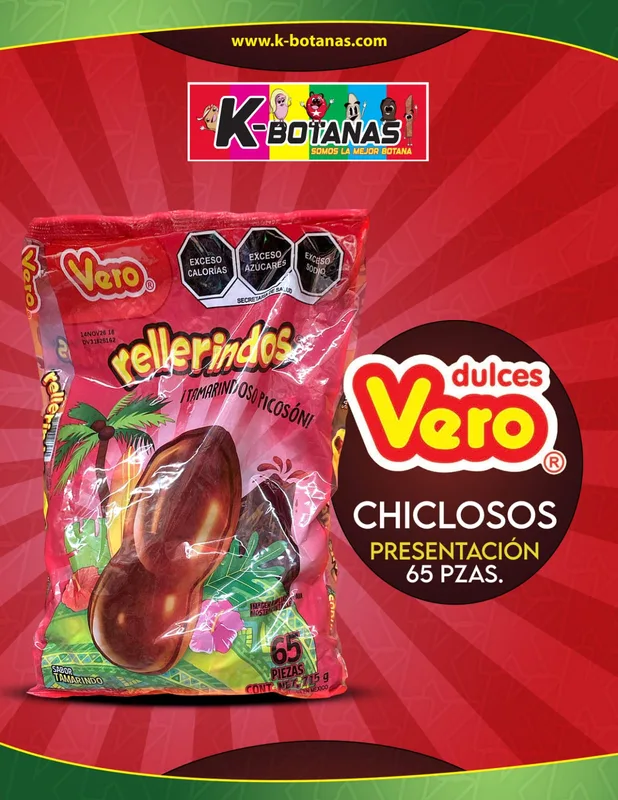 Rellerindos Bolsa con 65 Piezas 11 Gr C/U