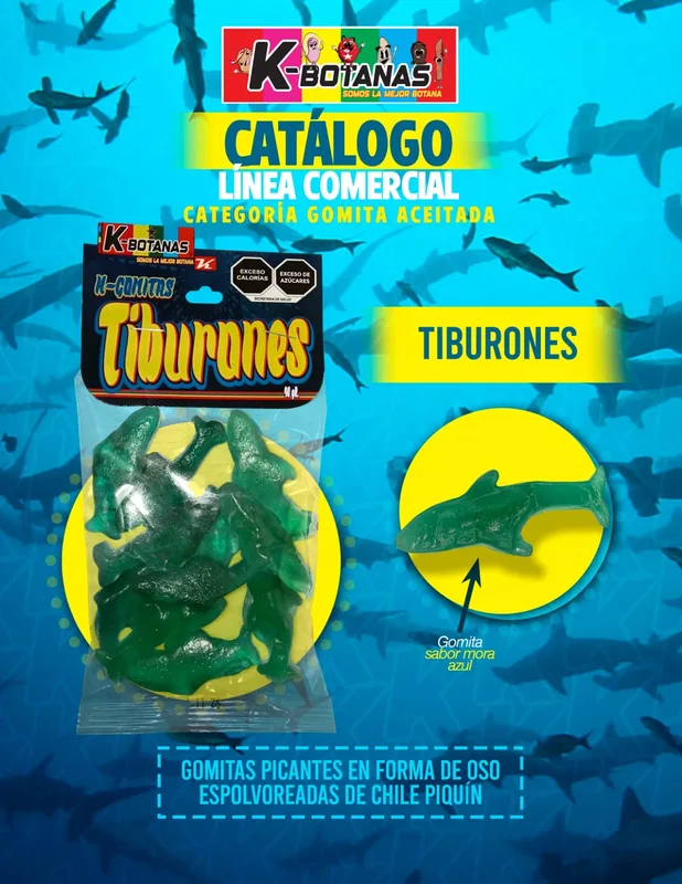 Gomitas Tiburones 90 Gr.