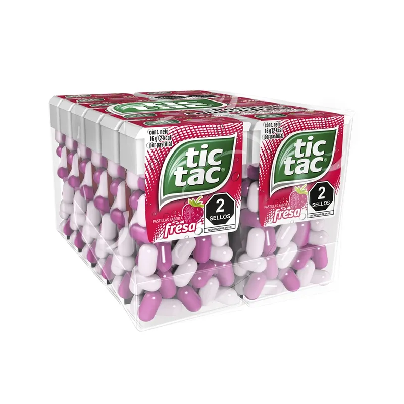 Tic-Tac FRESA Mix paquete con 12 piezas (Caja con 12 paquetes) 12/12pzs