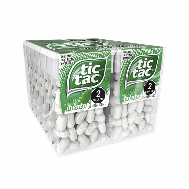 Tic-Tac MENTA paquete con 12 piezas (Caja con 12 paquetes) 12/12 pzs
