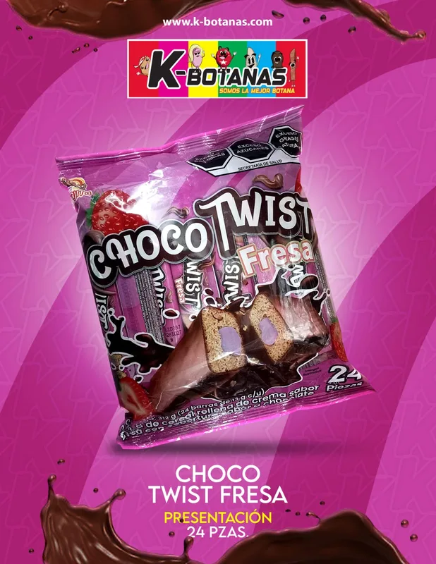 TINAJITA CHOCO FRESA 24 PZAS