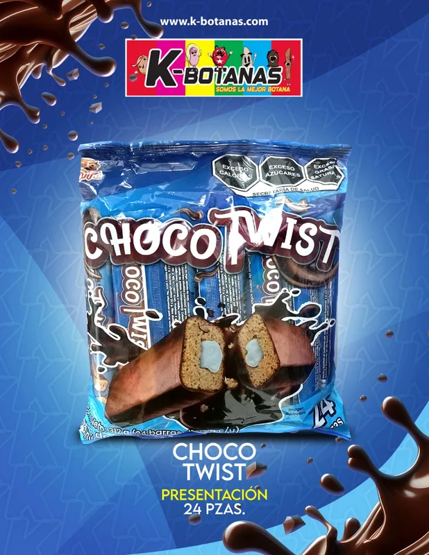 TINAJITA CHOCO TWIST 24 PZAS