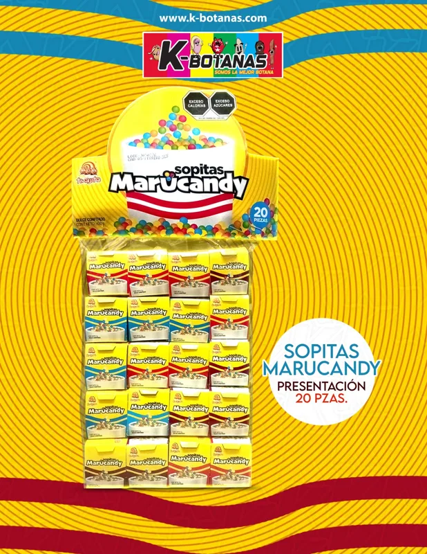TINAJITA SOPITAS MARUCANDY 20 PZAS