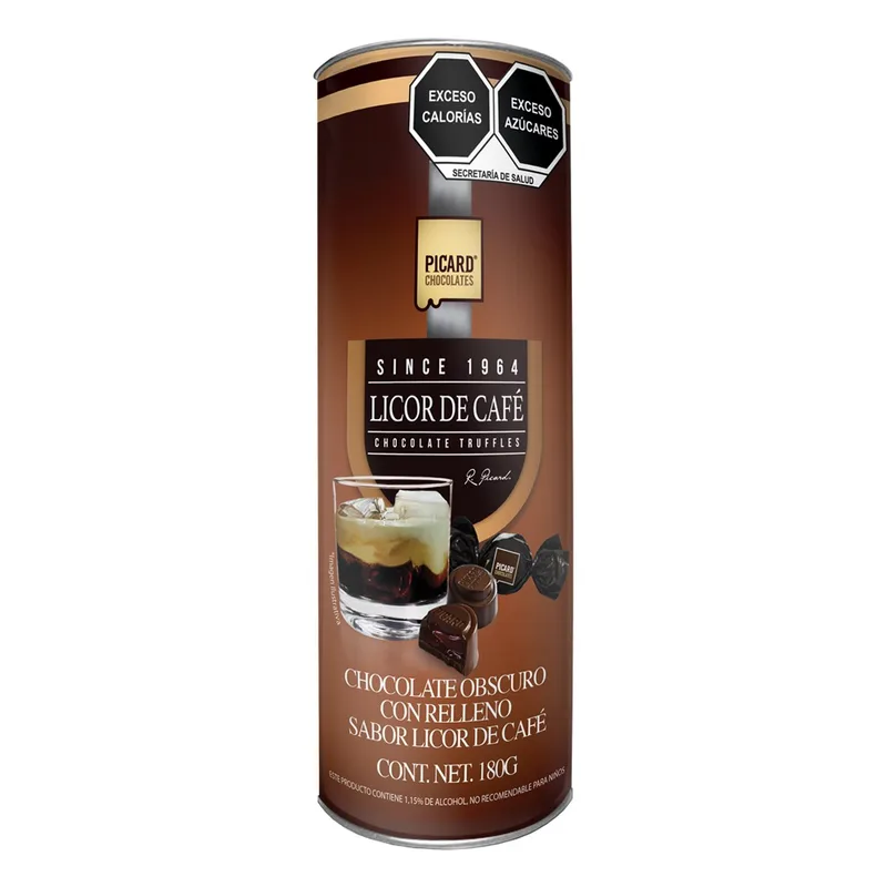 Tubo de Chocolate Relleno de Licor de Café Picard 180 gr