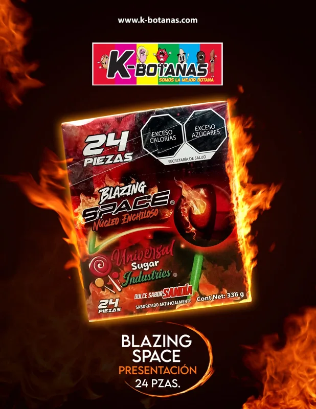 UNIVERSAL SUGAR INDUSTRIES BLAZING SPACE (NUCLE ENCHILOSO) 24 PZAS
