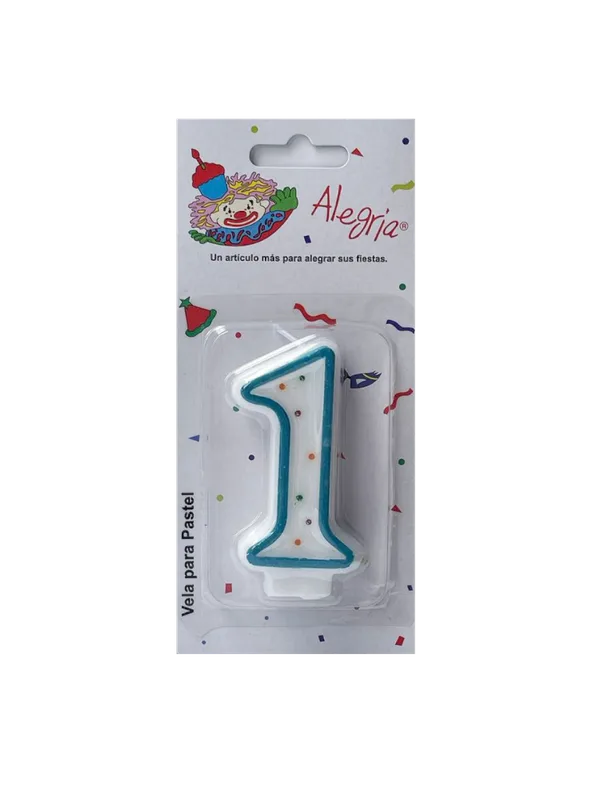 Vela Confeti AZUL #1