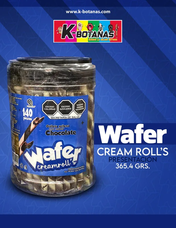 WAFER CREAMROLL´S 140 PZAS