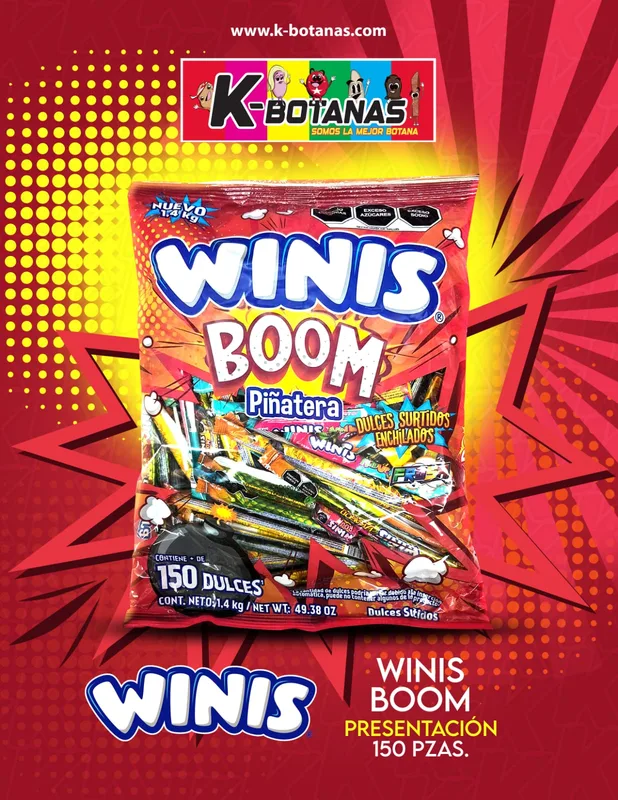 WINIS BOOM PIÑATERA 150 PZAS