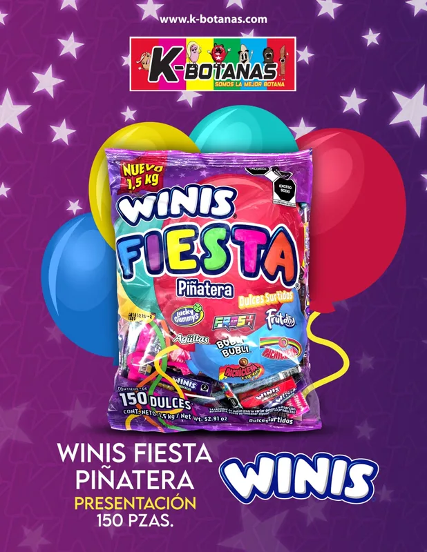 WINIS FIESTA PIÑATERA 1.5 KG
