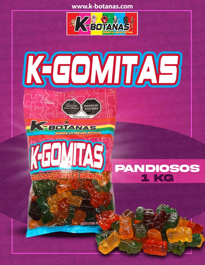Gomita Pandiosos Colores 1 KG
